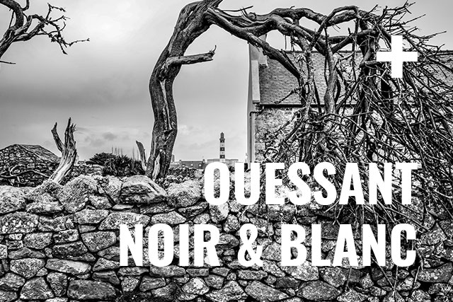 Photos de l'île d'Ouessant en noir et blanc