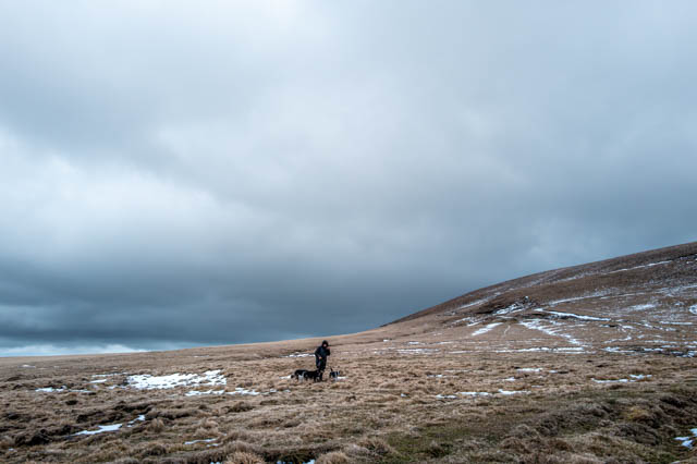 Photo de montagne sous la neige