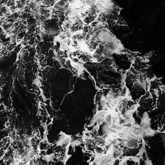 Photo île d'Ouessant noir et blanc