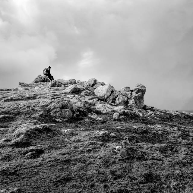 Photo île d'Ouessant noir et blanc