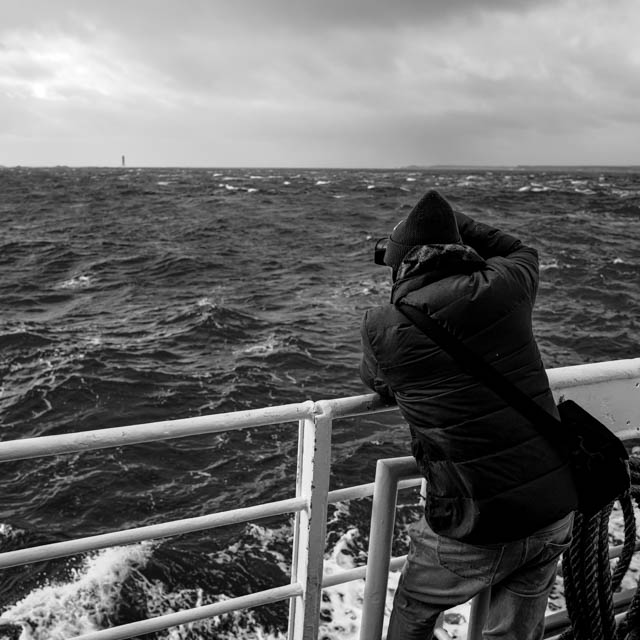 Photo île d'Ouessant noir et blanc