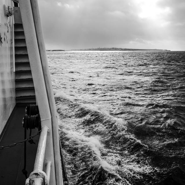 Photo île d'Ouessant noir et blanc