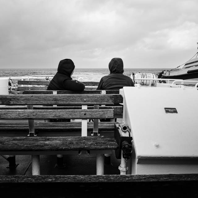 Photo île d'Ouessant noir et blanc