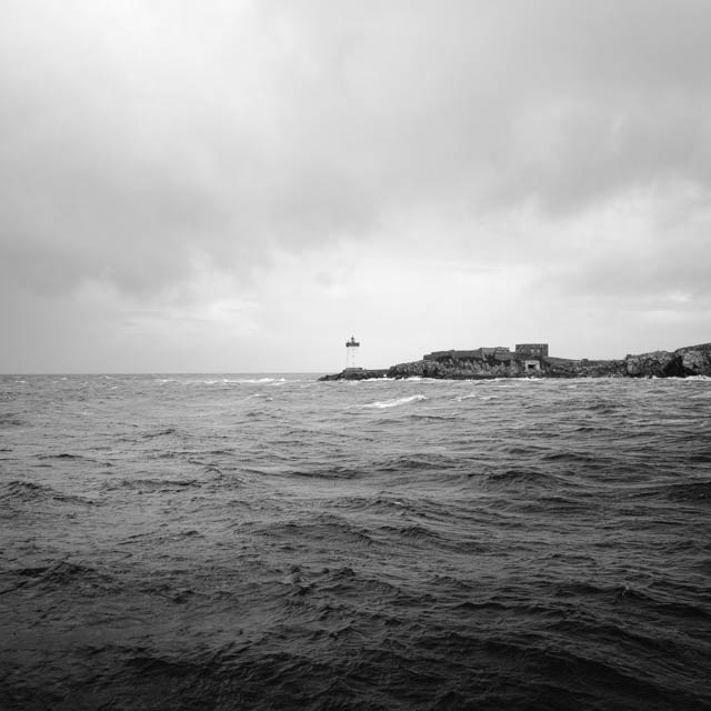 Photo île d'Ouessant noir et blanc