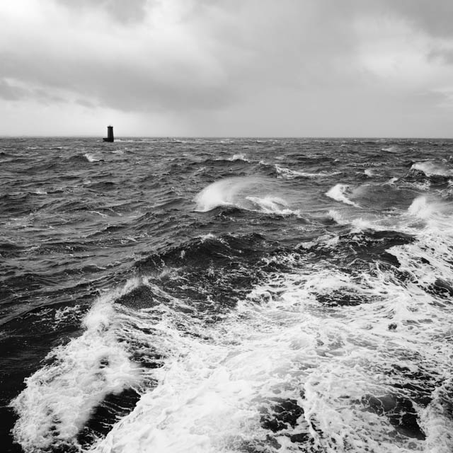Photo île d'Ouessant noir et blanc