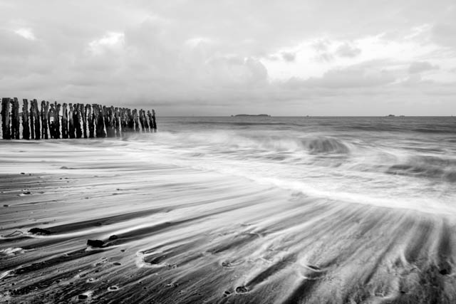 Photo de Saint-Malo en noir et blanc