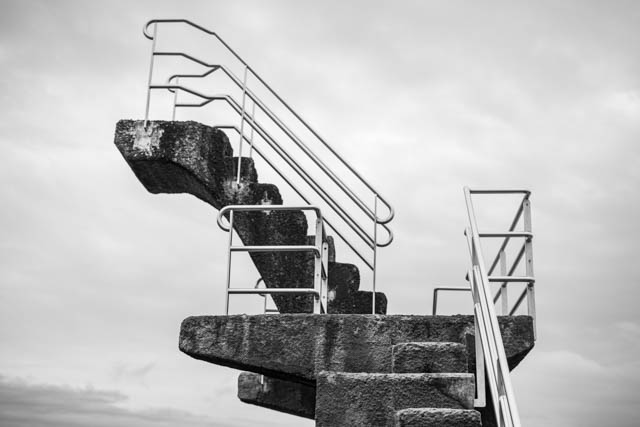 Photo de Saint-Malo en noir et blanc