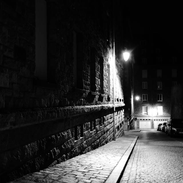 Photo de Saint-Malo en noir et blanc