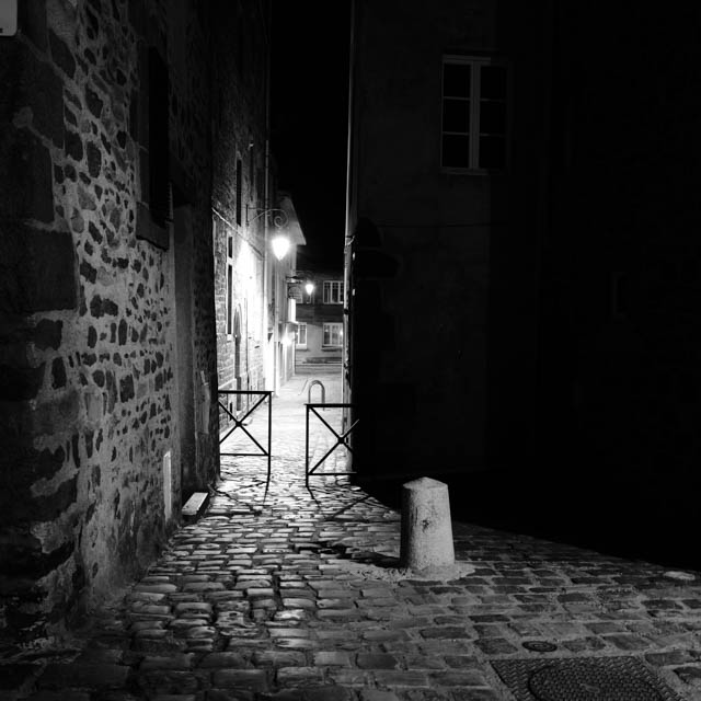 Photo de Saint-Malo en noir et blanc