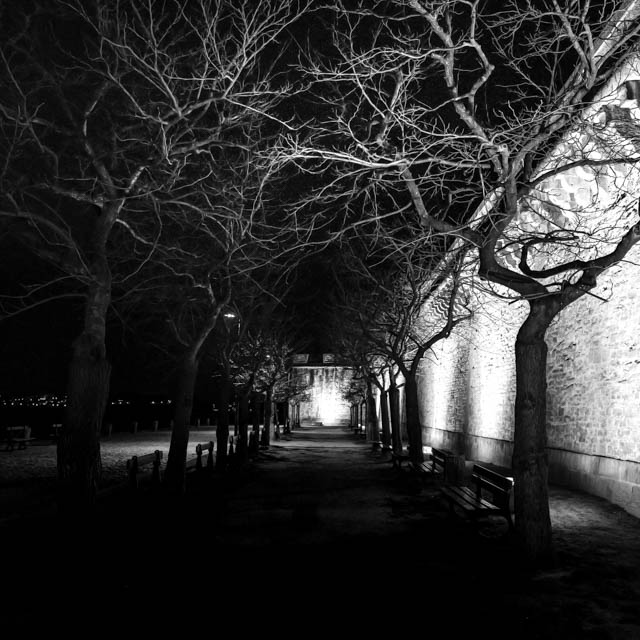 Photo de Saint-Malo en noir et blanc