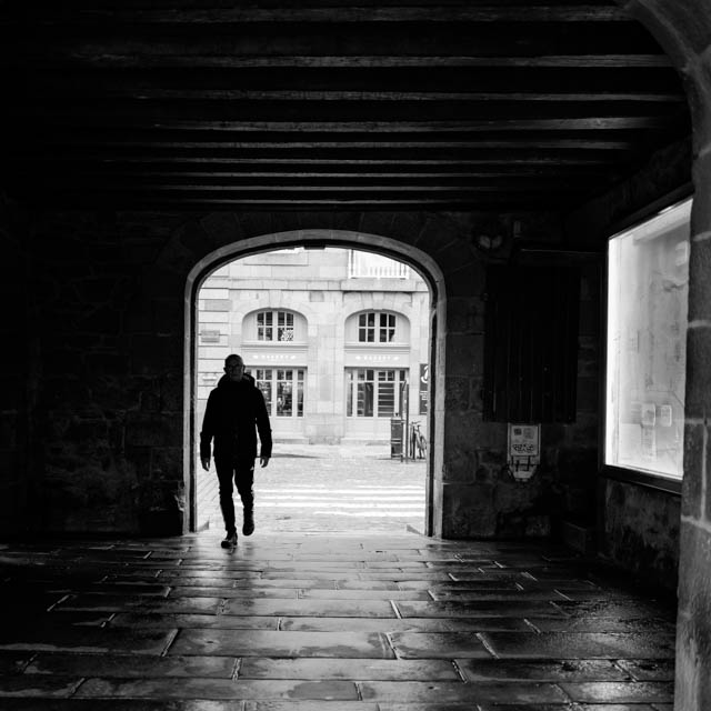 Photo de Saint-Malo en noir et blanc