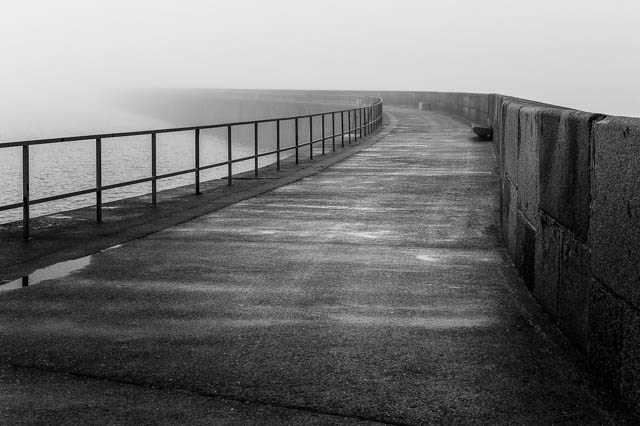 Photo de Saint-Malo en noir et blanc